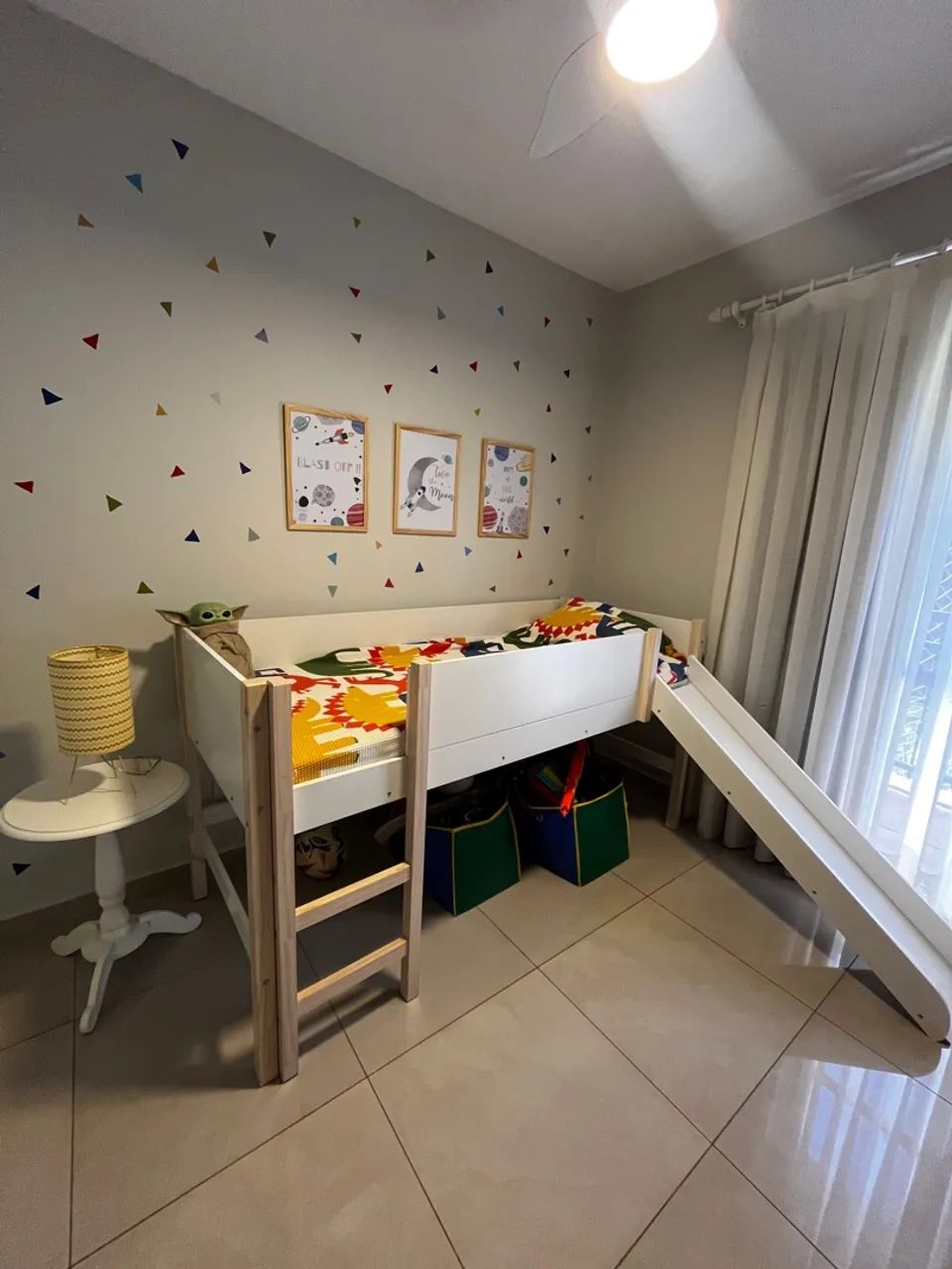 Cama Infantil com Escorregador + colchão  - Foto 3