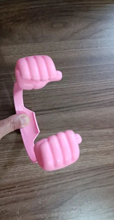 Suporte Para Celular Forma de Mao Maozinha Flexivel Apoio de Mesa - Foto 4