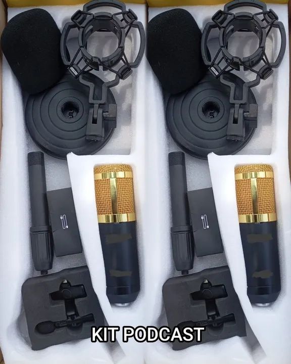 Kit Podcast Completo móvel (portátil)