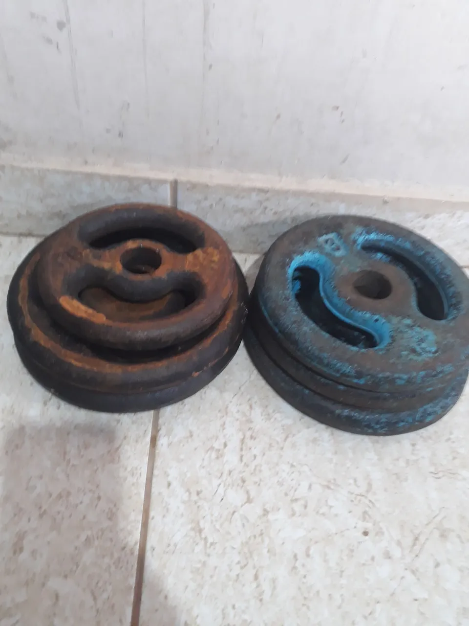 Anilhas de ferro para musculação