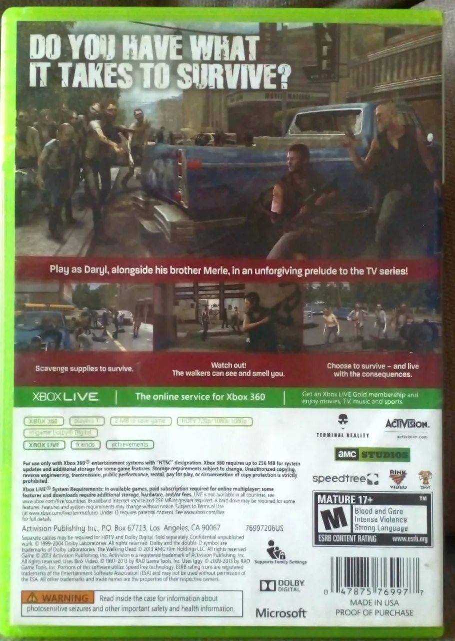 Walking dead xbox 360 original  - Foto 3