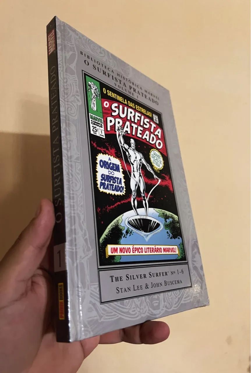Surfista prateado biblioteca histórica Marvel completa e lacradas, volume 1 e 2  - Foto 4