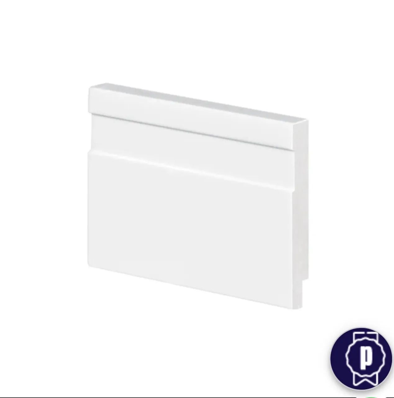 Rodapé 7cm x 2,40cm  slim polietileno 55 M 