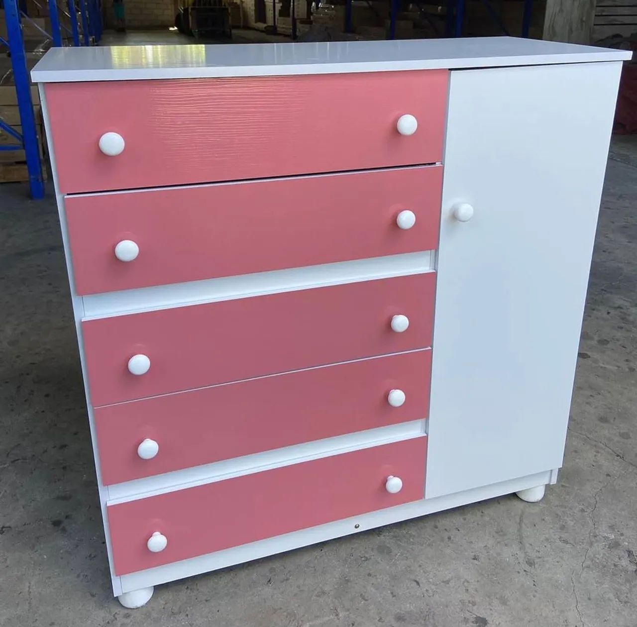 Cômoda Infantil 5 Gavetas 100% MDF