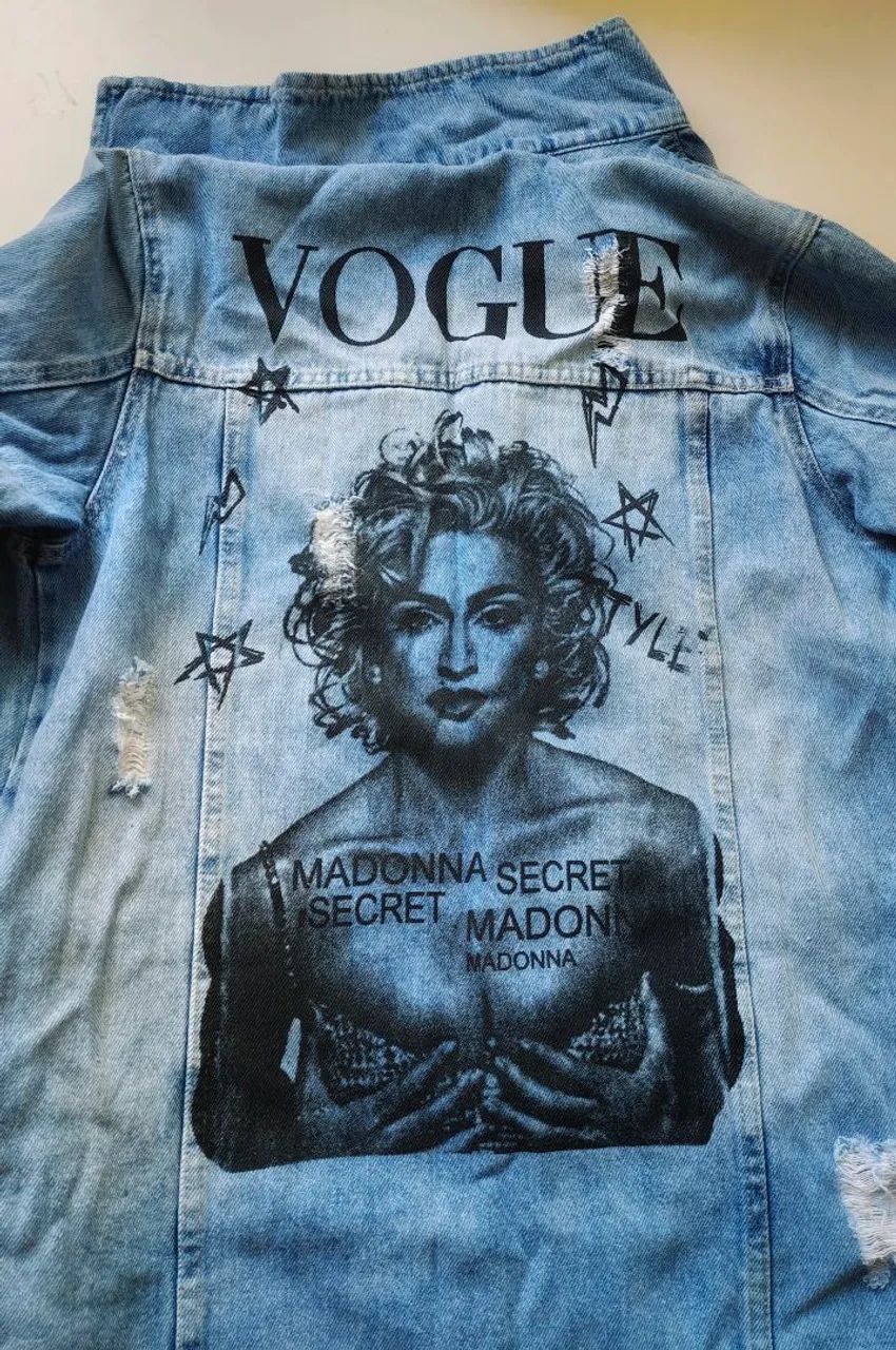 Jaqueta jeans Madonna Vogue 
