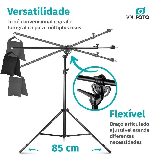 Tripé Girafa Profissional Grande - Foto 4