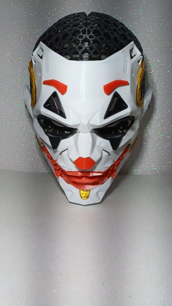 Mascara CyberPunk Joker Impressão 3D PLA  - Foto 4