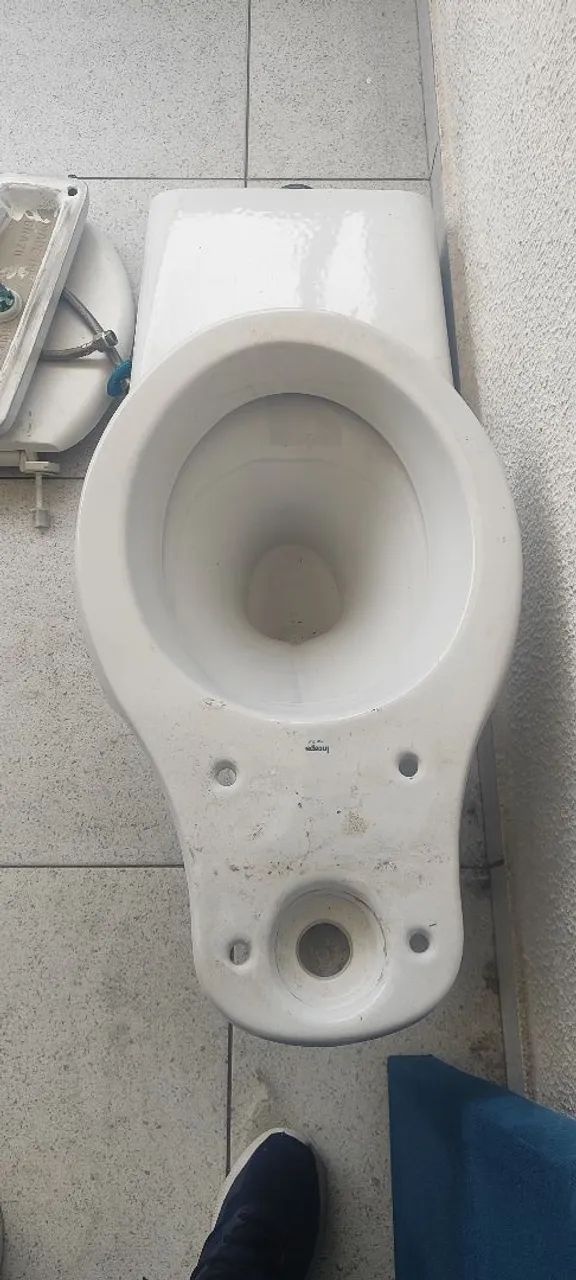 Toilet with integrated cistern
