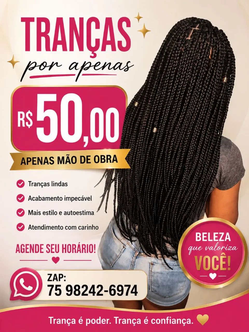 Tranças 50 Reais 