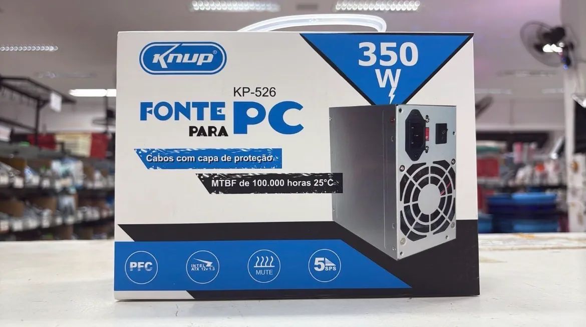 Fonte para PC 350W - ENTREGAMOS A DOMICÍLIO 