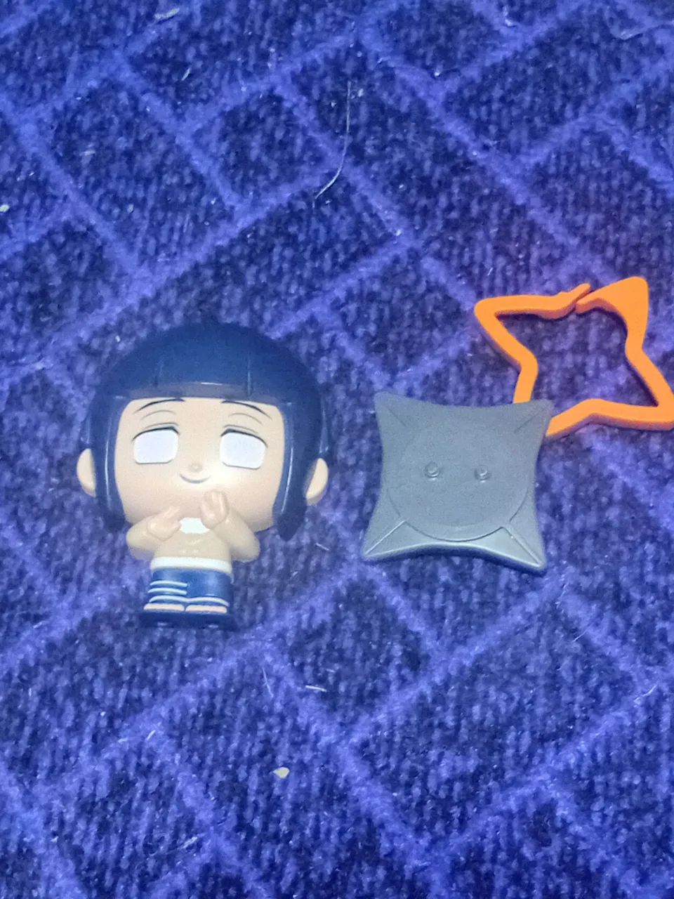 Boneco Hinata Naruto Burger King - COMPLETO Com Base E Chaveiro - Foto 4