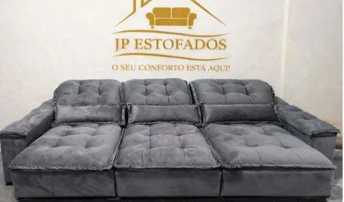 Sofás retrátil e reclinável com espuma D33 e pillow top  - Foto 2