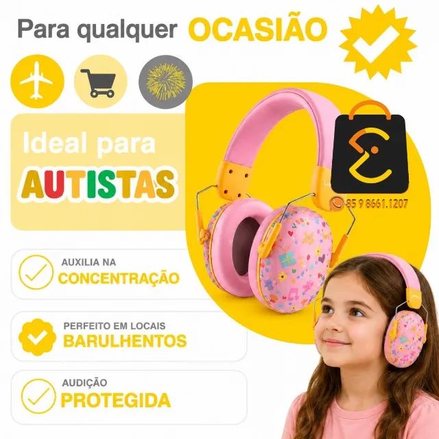Abafador de Ruídos com Arco Ajustável Infantil 32dB LEF-1218 - Foto 3