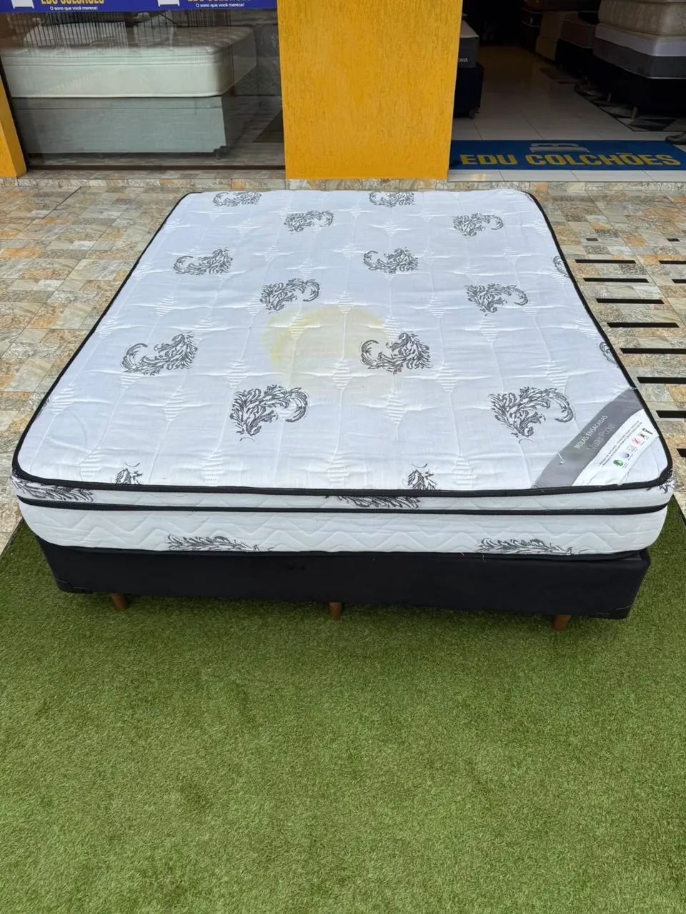 Cama box Queen ORTOBOM USADA TOP - ENTREGO  - Foto 3
