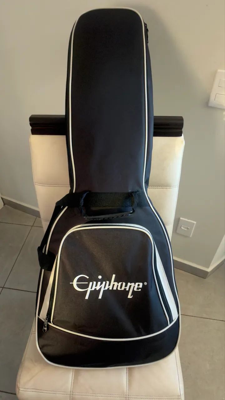Epiphone Les Paul Custom Electric Guitar - Vermelha / Preta - Foto 5