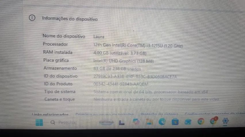  Notebook Lenovo IdeaPad 1 - i3 12ª geração Lenovo IdeaPad 1 15IAU7 - Foto 5