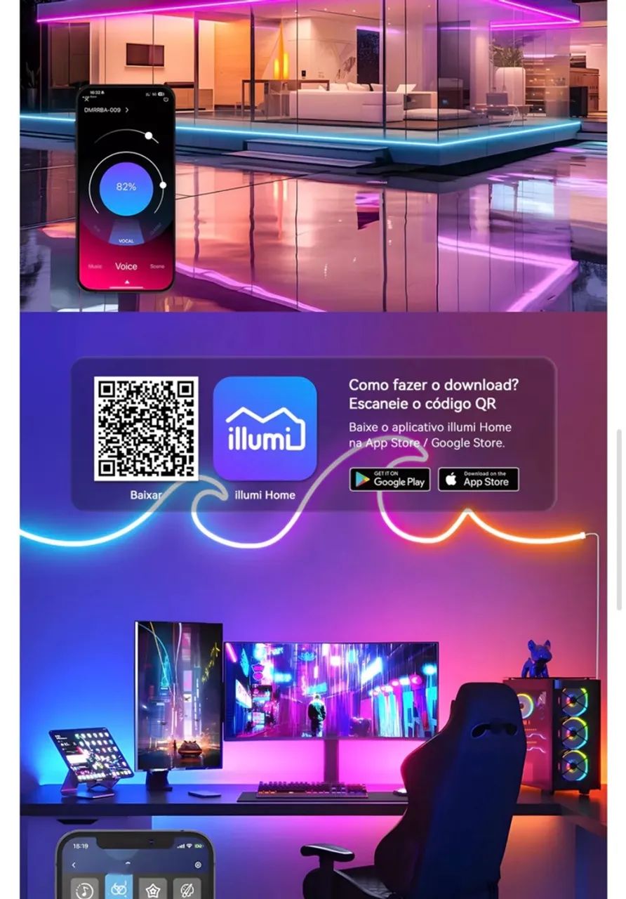 Fio led neon 10 metros NOVA - Foto 2