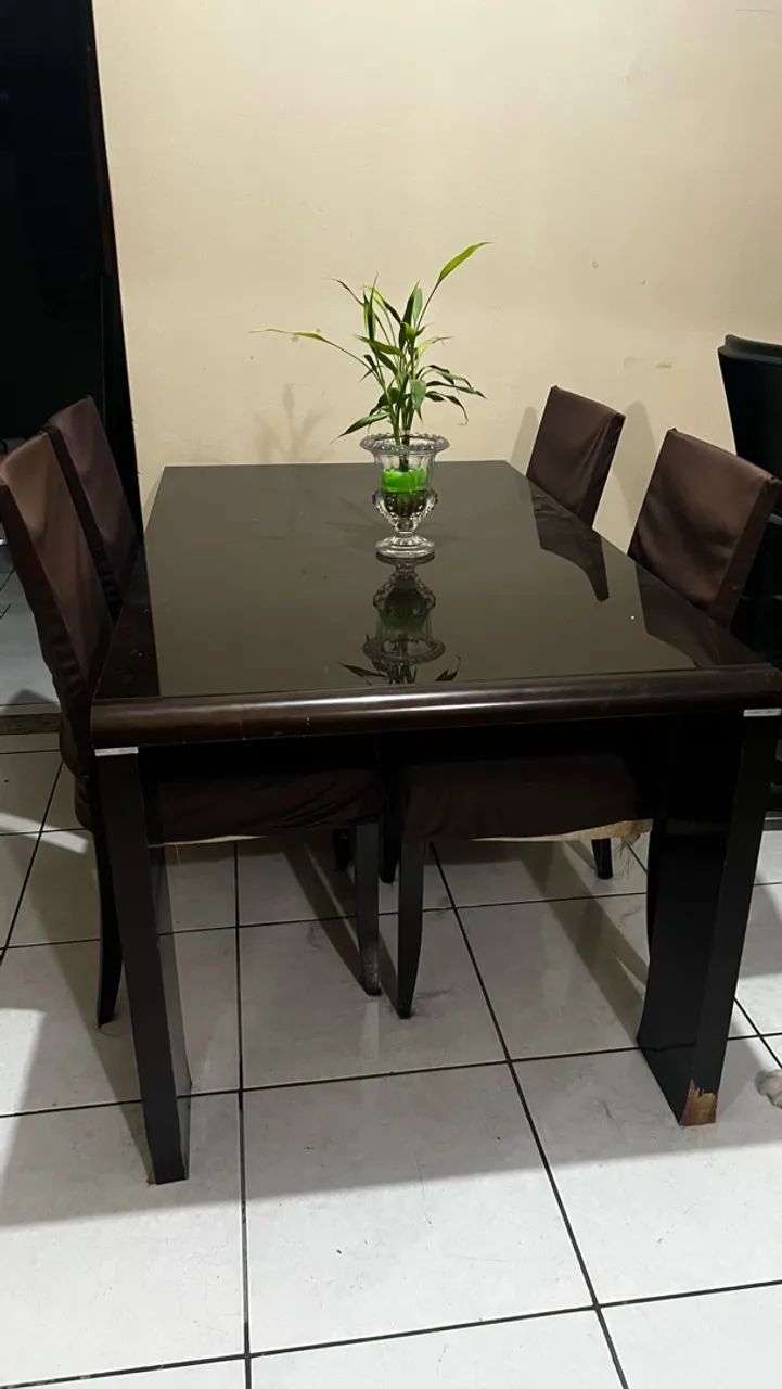 Mesa de vidro com 2 cadeiras - Foto 2