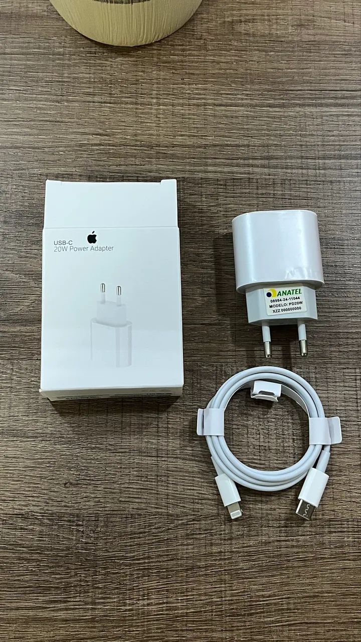 Carregador Iphone apple tipo C caixa e cabo - Foto 2