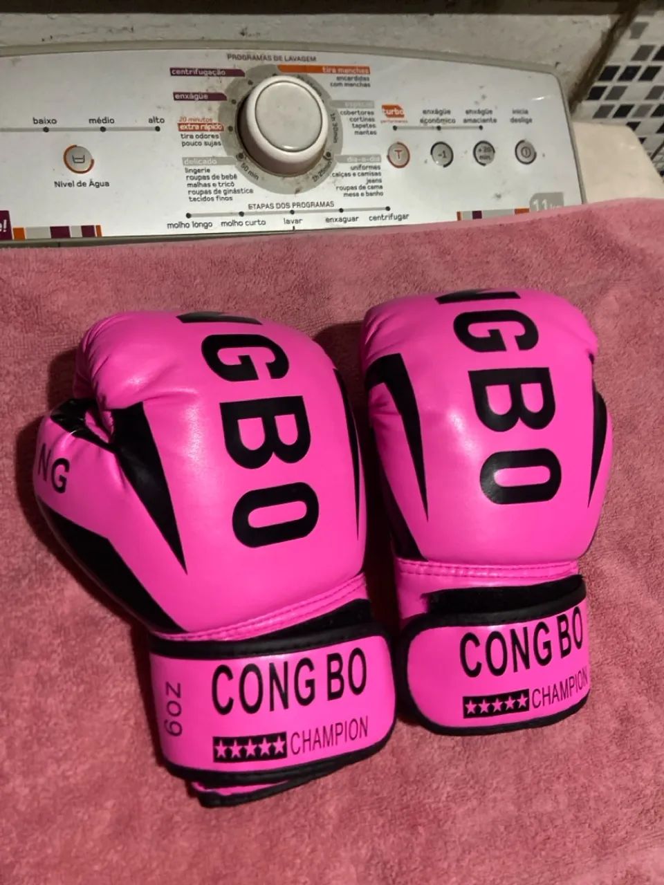 Luva muay thai  6oz rosa 