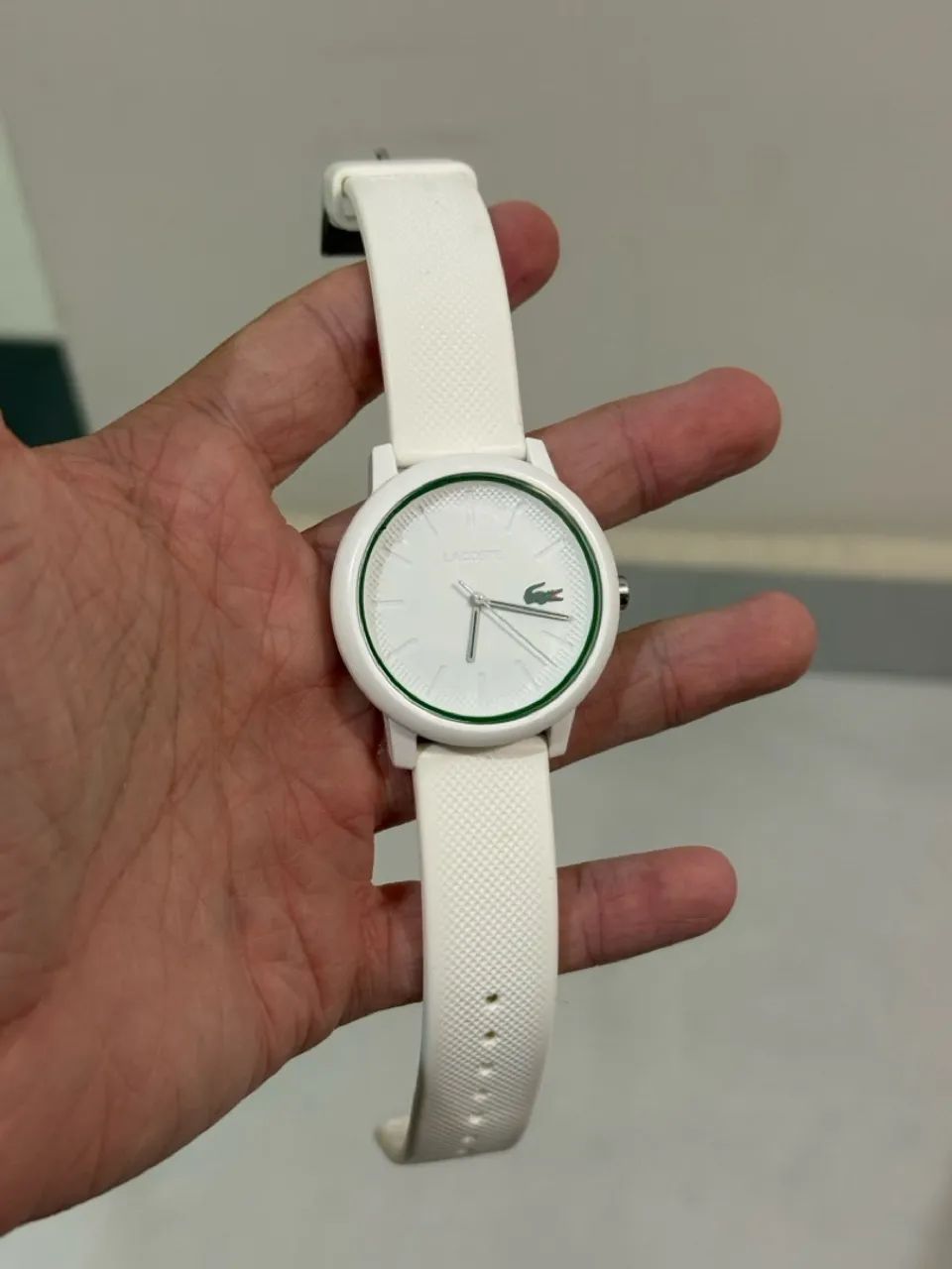 Relógio Lacoste Branco pulseira borracha - Foto 5