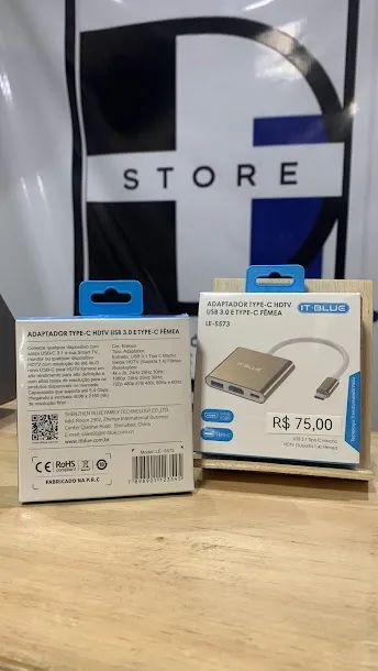 Adaptador Tipo C (HUB TIPO C) para HDMI, USB 3.0 Conecte Celular/Notebook na TV