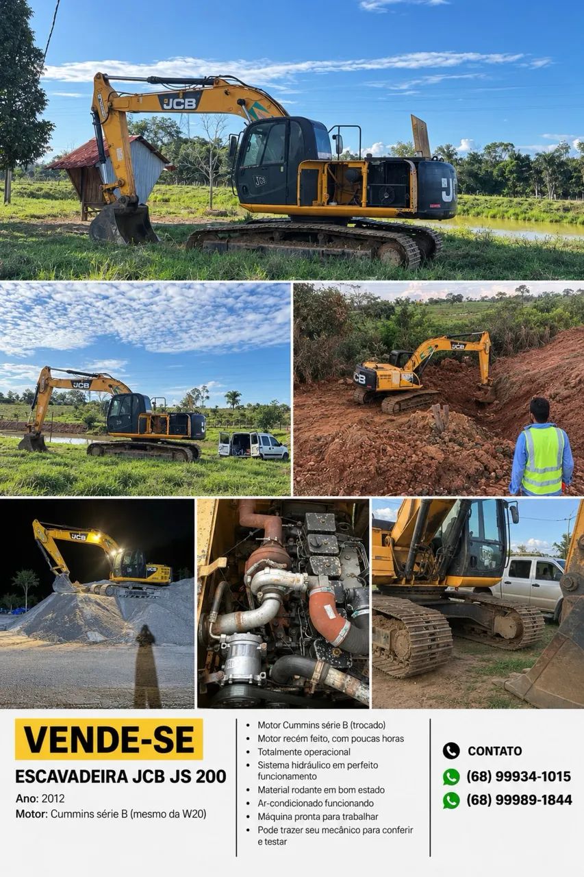 JCB JS 200 2012 Motor Cummins  - Foto 3