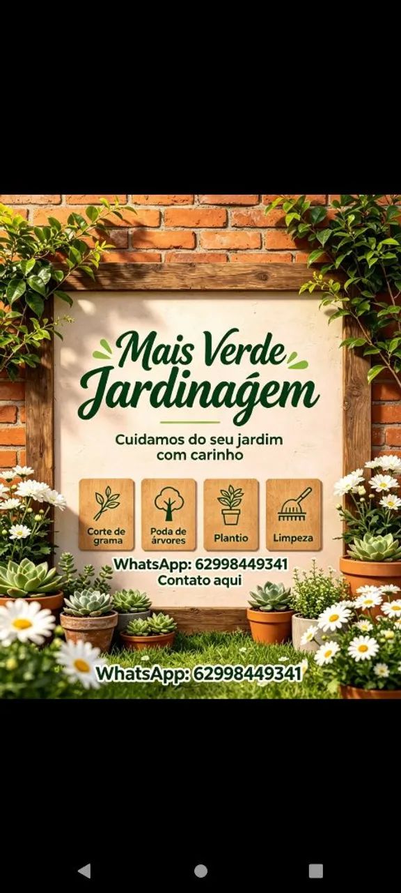 Mais verde jardinagem 