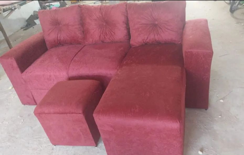 Promoção sofá cheisy simples três lugares novos e completos, várias cores  - Foto 3