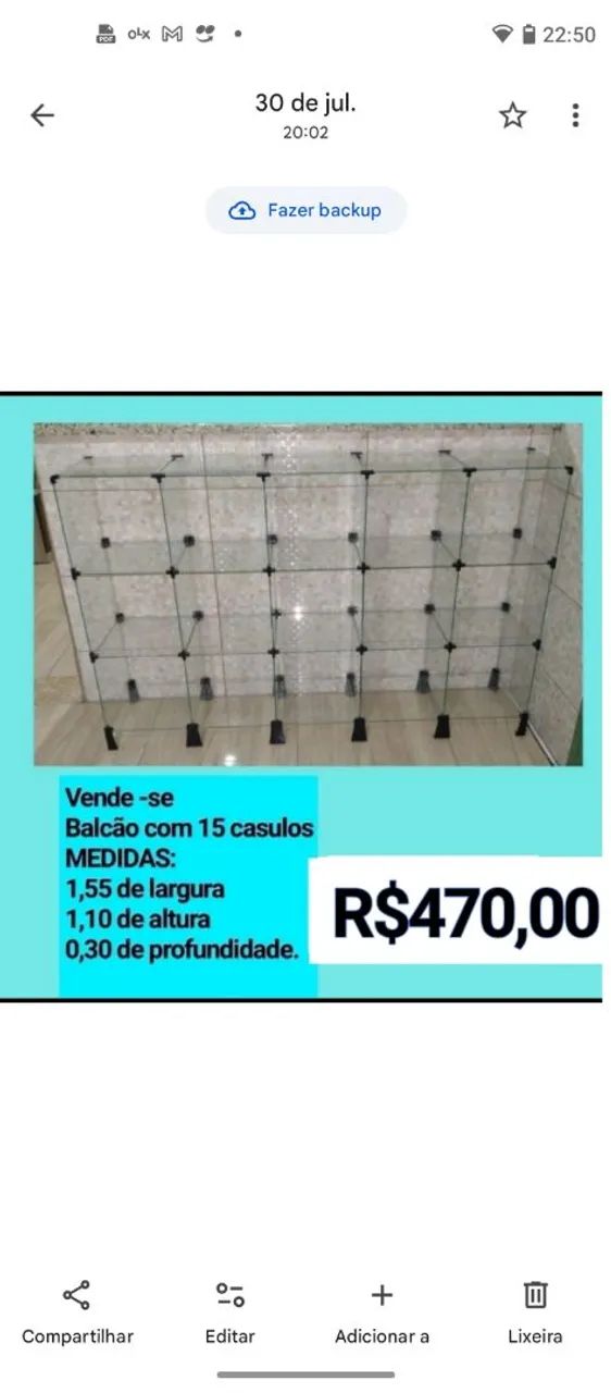 Balcão expositor