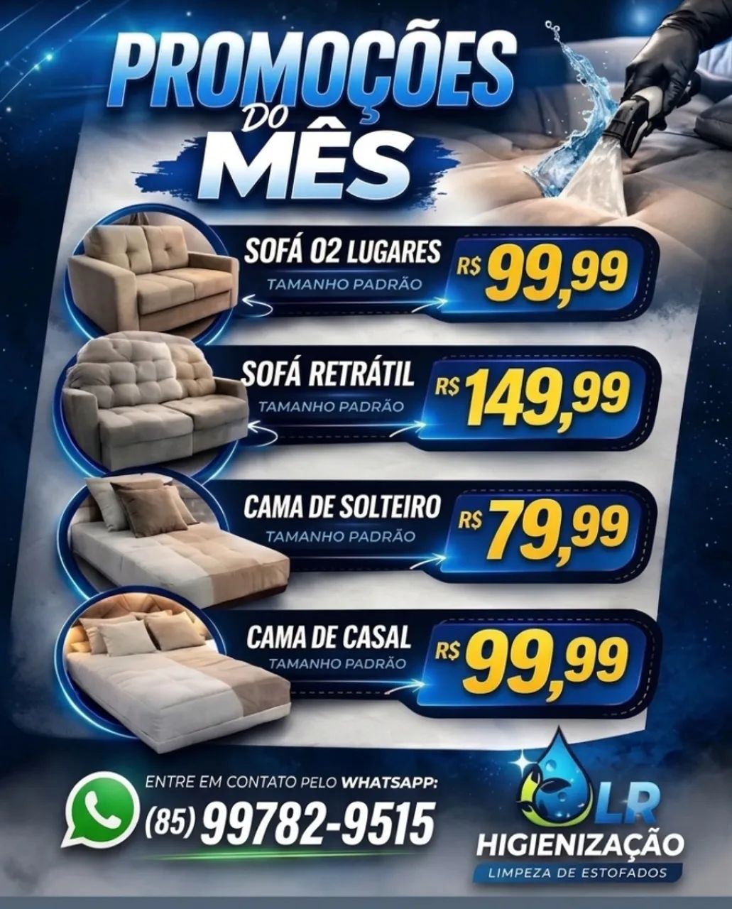 Higienização de estofados