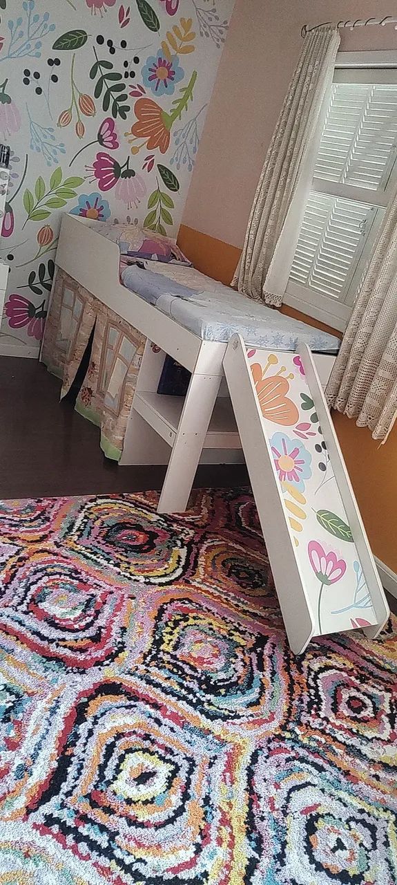 Cama com escorregador Casa tema  - Foto 2