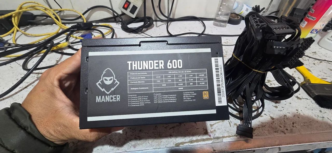 Fonte Real 500 W 80 Plus 