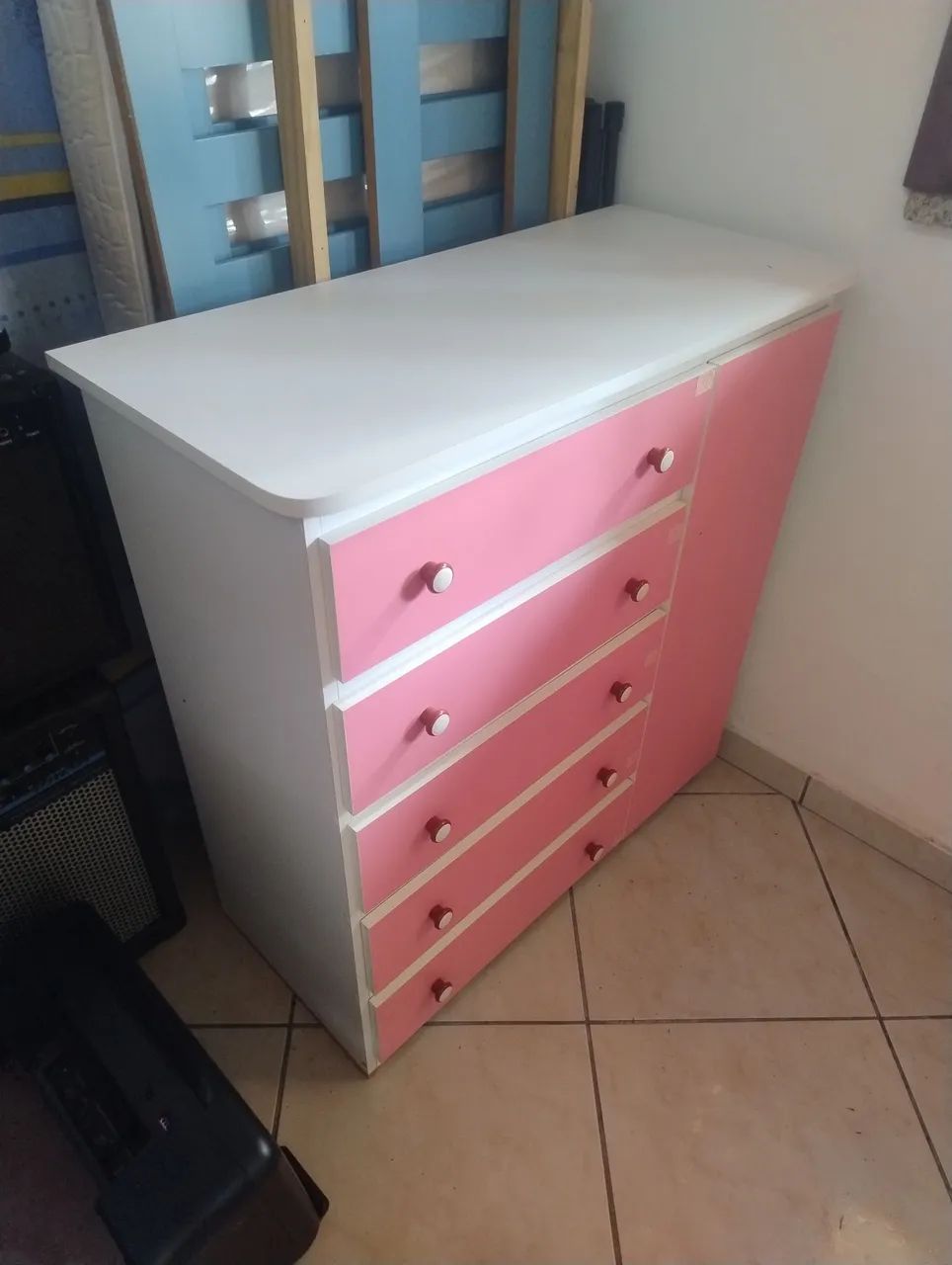 Cômoda infantil rosa - Foto 2