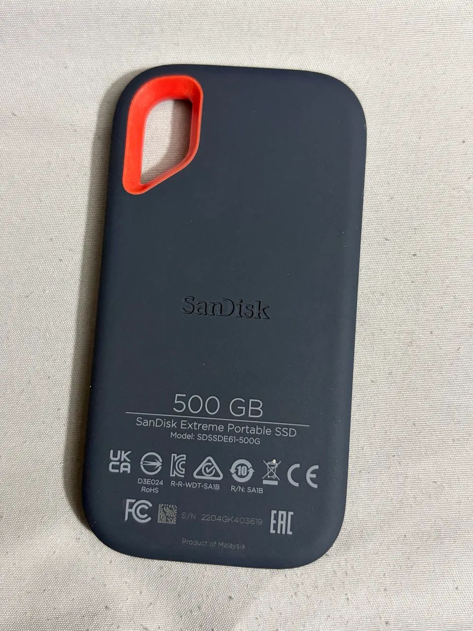 SSD SanDisk 500GB Portable Extreme - Armazenamento - Centro