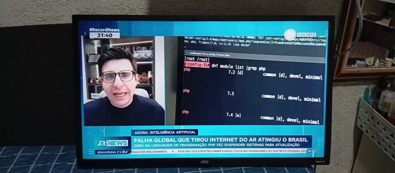 Smartv AOC 32 polegadas 3hdmi wi-fi USB imagem prefeita sem pé sem controle  - Foto 4