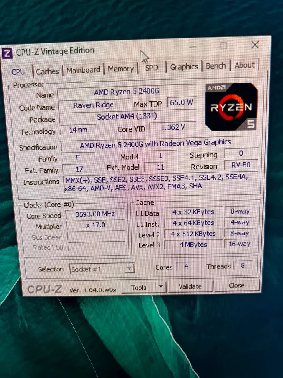 Processador amd ryzen 5 2400G 