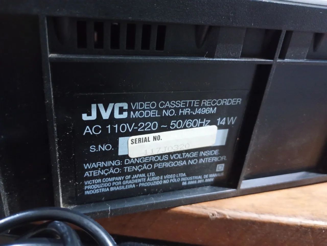 Vídeo cassete JVC mono sem controle - Foto 5