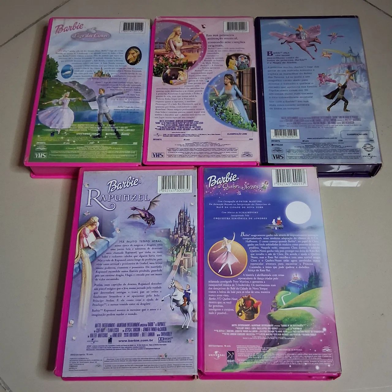 VHS Barbie 5 Filmes Original - Foto 2