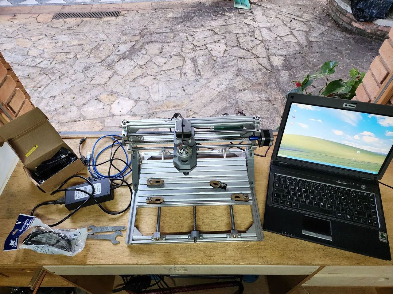 CNC 3018 + Notebook + Módulo Laser