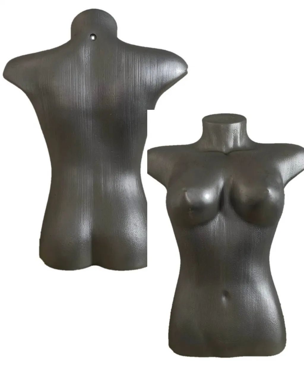 Busto de Manequim Prateado para Loja - Foto 5