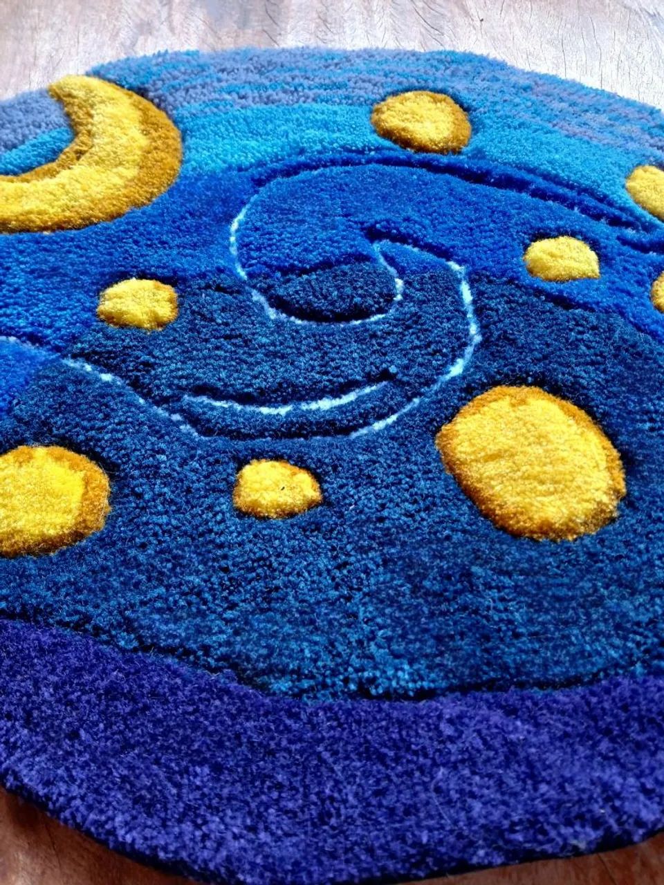 Tapete A Noite Estrelada Tufting  - Foto 3