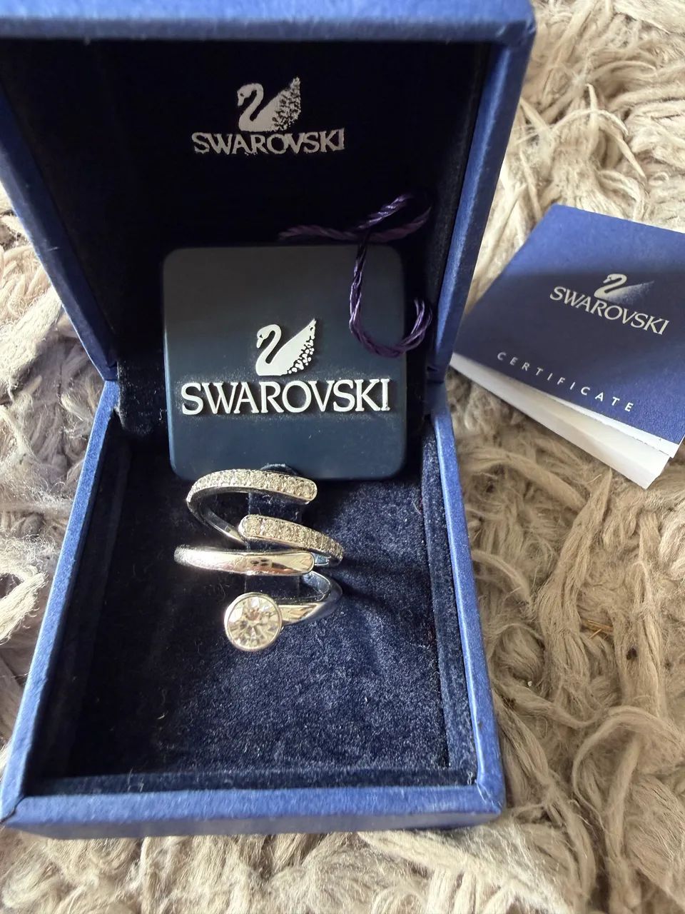 ANEL SWAROVSKI ORIGINAL - CONJUNTO COM 2 PEÇAS  - Foto 3