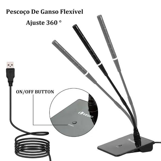 Microfone de conferência USB VEDO VD - 5 - Foto 2