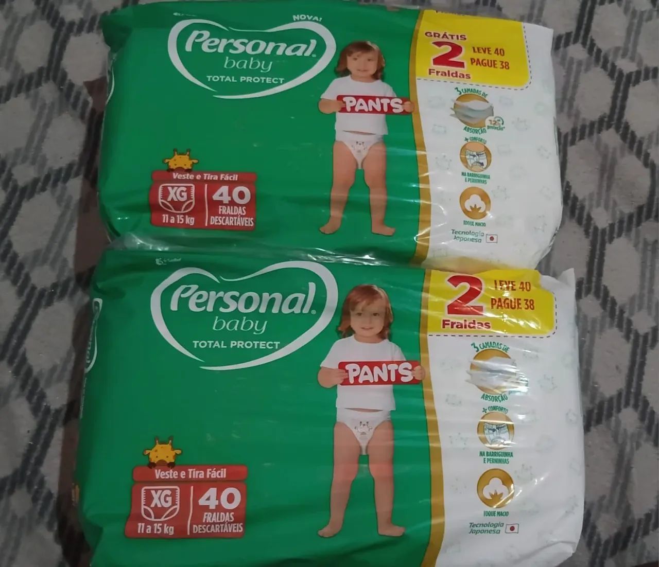 Fraldas personal shortinho 