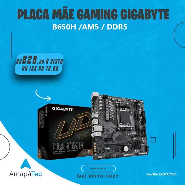 Placa Mãe Gigabyte B650  DDR5 Am5