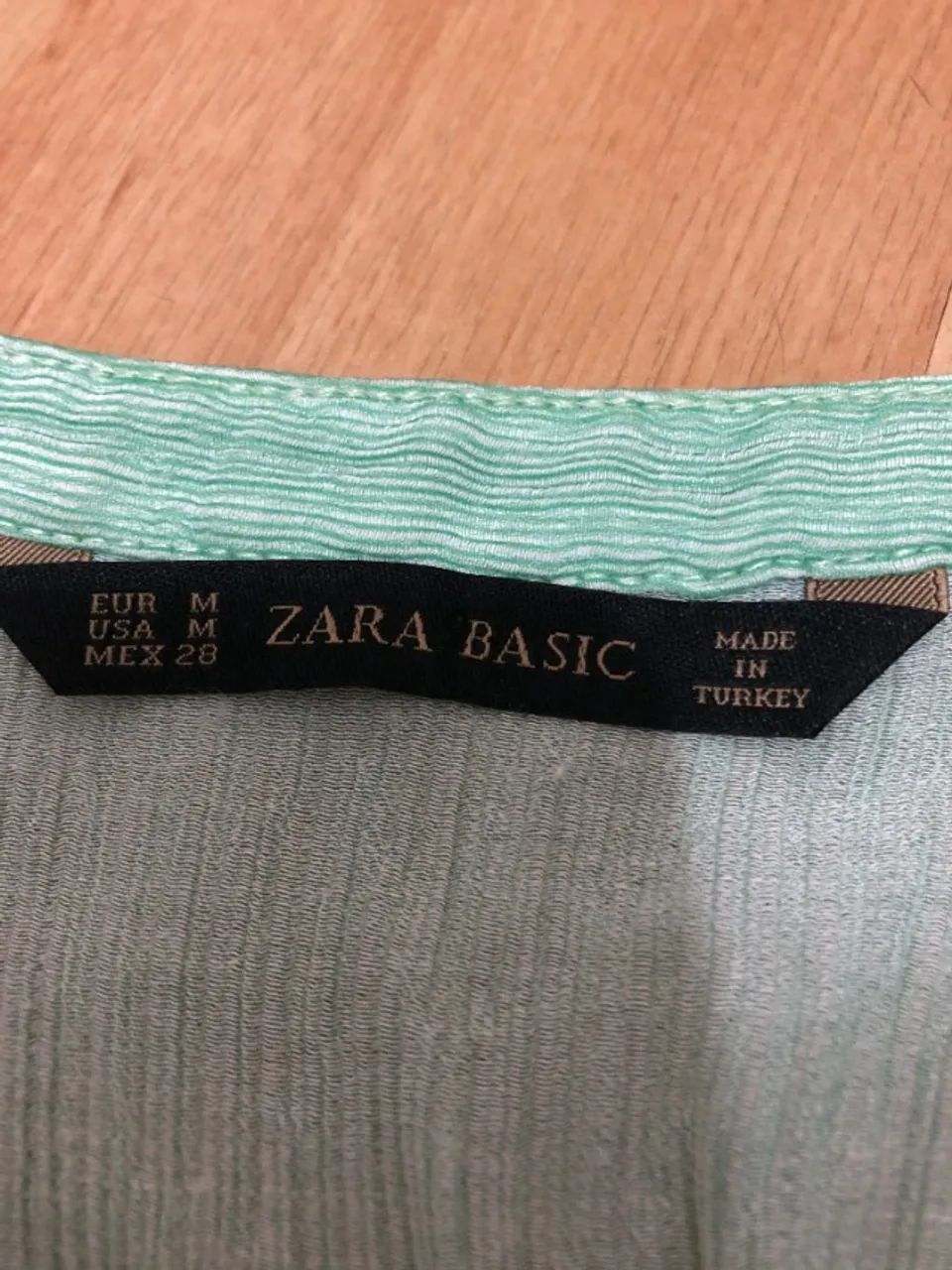 Camisa com textura Zara Basic tam 36 - Foto 3