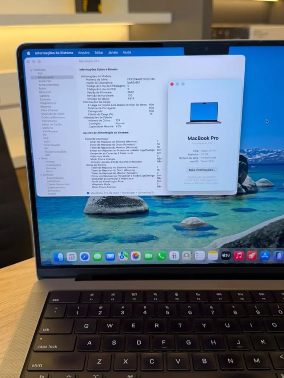 MacBook Pro M1 Pro 14 Polegadas  32GB RAM 512GB SSD Seminovo  Loja Física - Foto 2