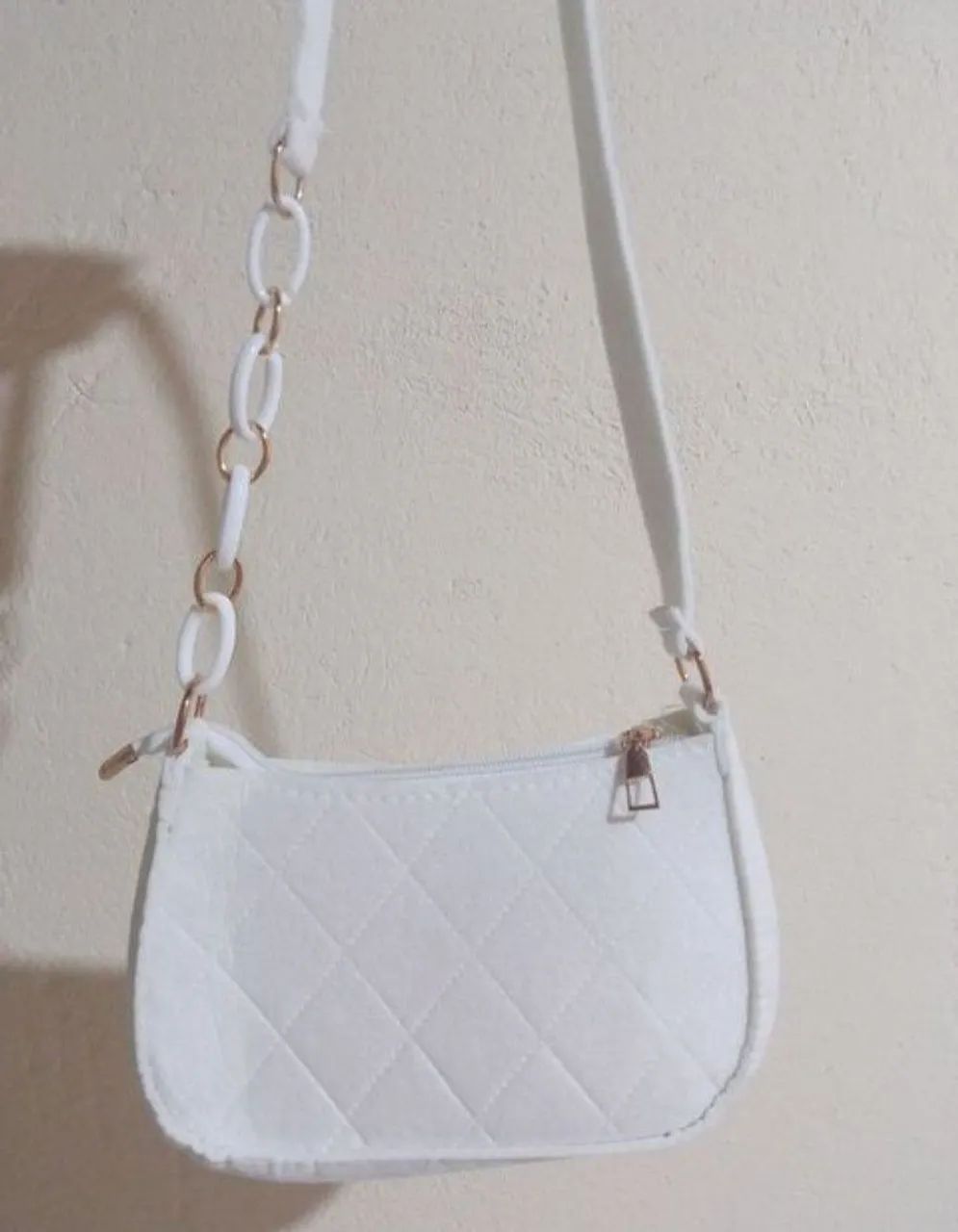 Bolsa de ombro branca 