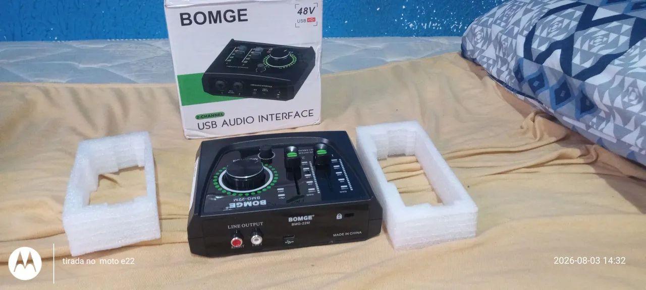 Interface de áudio bomge BMG 48v 24 bits  - Foto 2